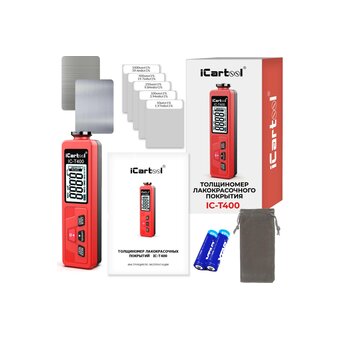  Толщиномер лакокрасочных покрытий iCarTool IC-T400 Fe+Zn 