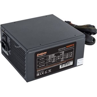  Блок питания Exegate 850PPX EX259613RUS-S 850W RTL, ATX, SC, black, APFC, 14cm, 24p+2*(4+4)p 
