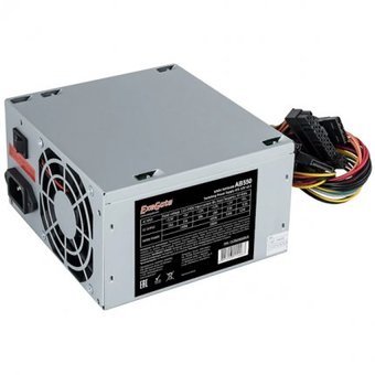  Блок питания ExeGate AB550 EX284708RUS 550W, ATX, PC, 8cm fan, 24p+4p, 3*SATA, 2*IDE 