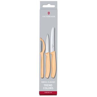  Набор ножей кухонных Victorinox Swiss Classic (6.7116.31L92) компл.:2шт овощеч. оранжевый карт.коробка 