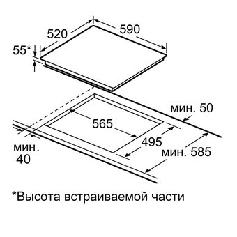  Индукционная варочная панель MAUNFELD CVI594SB2BKF Inverter 