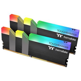  ОЗУ Thermaltake R009D408GX2-4600C19A 16GB DDR4 4600 DIMM TOUGHRAM RGB Black Gaming Memory Non-ECC, CL19, 1.5V, Heat Shield, XMP 2.0 