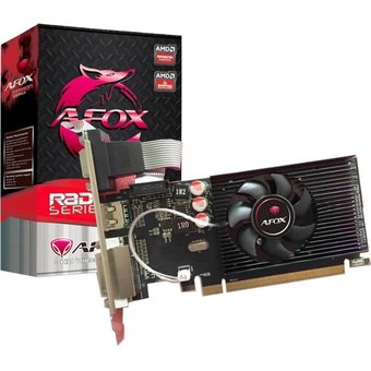 Видеокарта AFOX R5 230 AFR5230-1024D3L9-V2 1GB DDR3 64bit DVI HDMI VGA LP HEATSINK RTL 