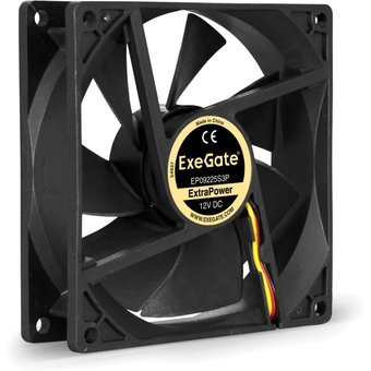  Вентилятор Exegate ExtraPower EP09225S3P EX283383RUS 92x92x25 мм, подшипник скольжения, 3pin, 2200RPM, 24dBA 