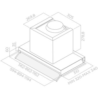  Вытяжка встраиваемая Elica Boxin IXGL/A/60 (PRF0097795A) нерж/стекло белое 