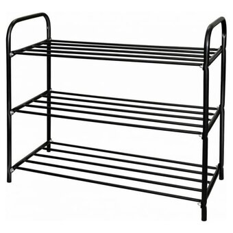  Этажерка НИКА Комфорт 3 ЭТК3/Ч черный 