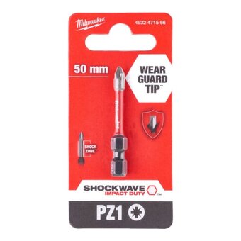  Бита Milwaukee Shockwave PZ1 (4932471566) 50мм 