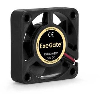  Вентилятор Exegate EX04010S2P EX283363RUS 40x40x10 мм, подшипник скольжения, 2pin, 5500RPM, 22dBA 