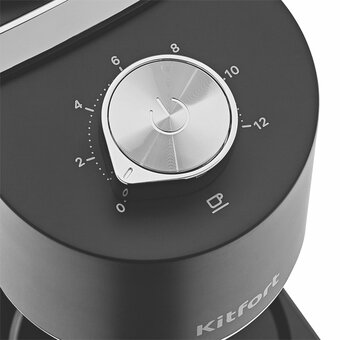  Кофемолка Kitfort КТ-787 черный/серебристый 