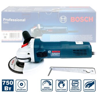  УШМ Bosch GWS 750 S Professional (0.601.394.121) 