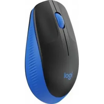  Мышь беспроводная Logitech M190 (910-005914) черный/синий (1000dpi) USB (2but) 