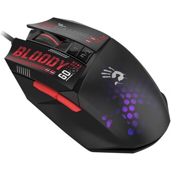  Мышь A4Tech Bloody W60 Max Mini черный оптическая (12000dpi) USB (9but) 