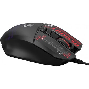  Мышь A4Tech Bloody W60 Max Mini черный оптическая (12000dpi) USB (9but) 