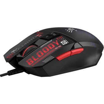  Мышь A4Tech Bloody W60 Max Mini черный оптическая (12000dpi) USB (9but) 