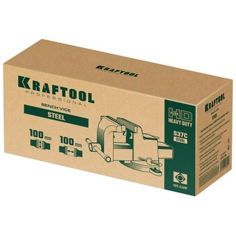  Тиски слесарные KRAFTOOL Steel 32701-100 