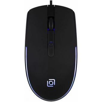  Мышь OKLICK 100M (1909417) черный оптическая (1600dpi) USB (4but) 