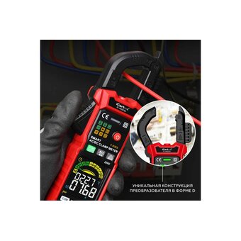  Токовые клещи iCarTool IC-M207D постоянного/переменного тока 600A c режимом смарт 