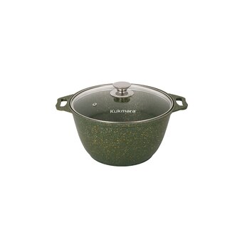  Кастрюля Kukmara Trendy style malachite к41tsml а/пр литая 4,0л стекл.кр 