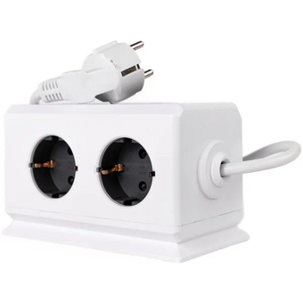  Удлинитель ROCKETSOCKET GNS5003 BiCube Extended 6 Euro 16A, 4 USB 3A+C с блоком 5В/3.1А, кабель 1,5м, белый 