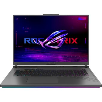  Ноутбук ASUS Rog Strix G18 G814JVR-N6045 (90NR0IF6-M00210) i9-14900HX 16Gb SSD 1Tb nVidia RTX 4060 8Gb 18 WQXGA IPS 90Вт*ч No OS Серый 