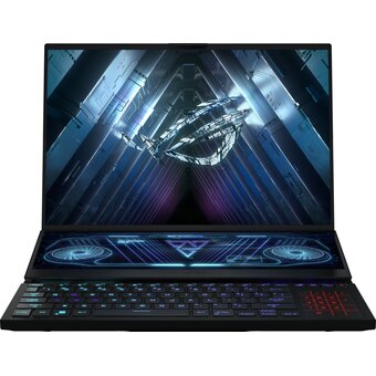  Ноутбук ASUS Rog Zephyrus Duo 16 2023 GX650PY-NM083W (90NR0BI1-M004V0) Ryzen 9 7945HX 32Gb SSD 2Tb RTX 4090 16Gb 16 WQXGA IPS 90Вт*ч Win11 Black 