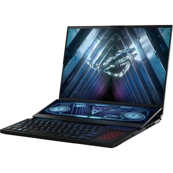  Ноутбук ASUS Rog Zephyrus Duo 16 2023 GX650PY-NM083W (90NR0BI1-M004V0) Ryzen 9 7945HX 32Gb SSD 2Tb RTX 4090 16Gb 16 WQXGA IPS 90Вт*ч Win11 Black 