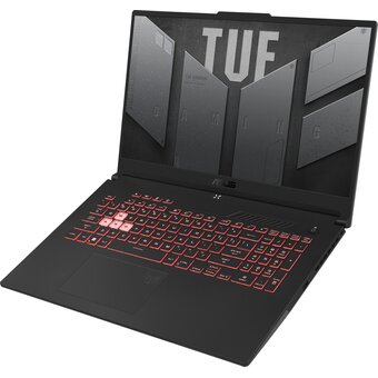  Ноутбук ASUS Tuf Gaming A17 FA707NU-HX070 (90NR0EF5-M00430) Ryzen 5 7535HS 16Gb SSD 1Tb nVidia RTX 4050 6Gb 17,3 FHD IPS Cam 90Вт*ч No OS Серый 