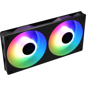  Вентилятор ID-COOLING ICEFAN 240 ARGB 2*120x120x25мм PWM, DUAL FAN, 900-2000об/мин BOX 