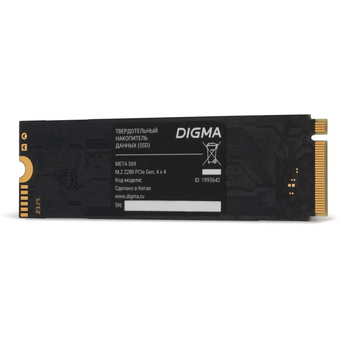  SSD Digma Meta S69 DGSM4512GS69T PCIe 4.0 x4 512GB M.2 2280 