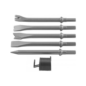  Пневмомолоток Jonnesway JAH-6833HK (47496) + комплект насадок, 8 пр. 