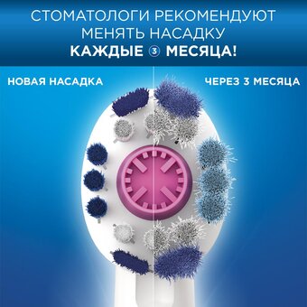  Насадки для зубных щеток BRAUN ORAL B EB18-2 3D White 2шт 