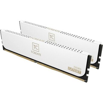  ОЗУ TEAMGROUP T-Create Expert 32GB (CTCWD532G6400HC32ADC01) (2x16GB) DDR5 6400MHz CL32 (32-39-39-84) 1.35V / White 