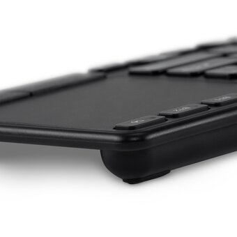  Клавиатура OKLICK K614W черный USB беспроводная slim Multimedia Touch 