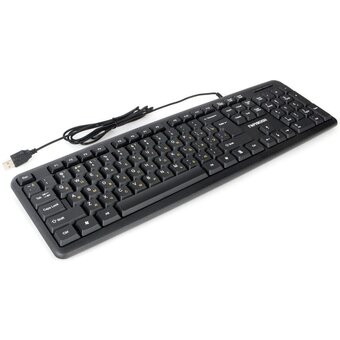  Клавиатура Гарнизон GK-100L, USB, 1.8м черный 