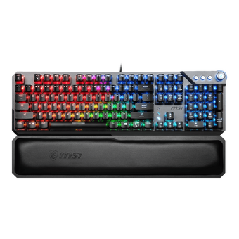  Клавиатура MSI Vigor GK71 Sonic механическая черный (S11-04RU233-CLA) USB Multimedia for gamer LED (подставка для запястий) 