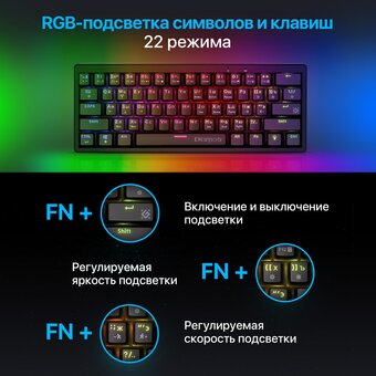  Клавиатура DEFENDER Mechanical Deimos GK-303 RU (45303) 