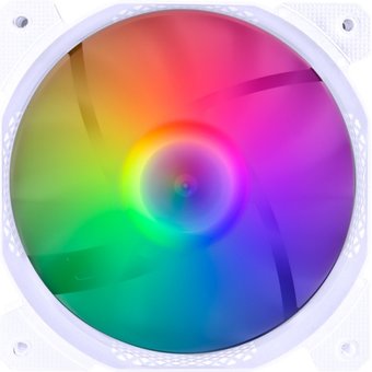  Вентилятор 1STPLAYER F1-PLUS F1-PLUS-WH 140mm, LED 5-color, 1000rpm, 3pin. white. bulk 