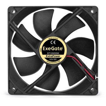  Вентилятор Exegate ExtraPower EP12025SM EX283395RUS 120x120x25 мм, Sleeve bearing (подшипник скольжения), Molex, 1800RPM, 25dBA 