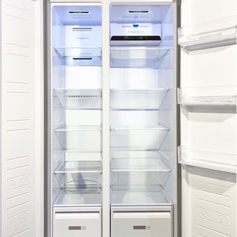  Холодильник GINZZU NFK-615 золотистый 