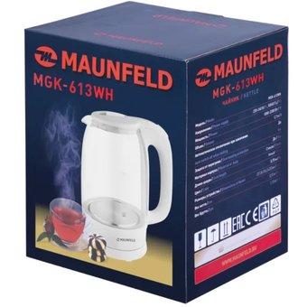  Чайник MAUNFELD MGK-613WH 