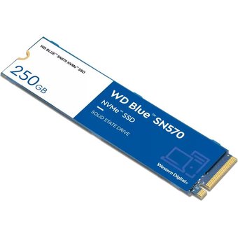  SSD WD SN570 (WDS250G3B0C) Original PCI-E x4 250Gb Blue M.2 2280 