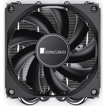  Кулер JONSBO HP-400S Black LGA1700/1200/115X/AM5/AM4 низкопрофильный 36.7мм (TDP 140W, PWM, 90mm Fan, 4 тепловые трубки, 4-pin) Retail 