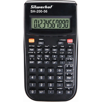  Калькулятор научный Silwerhof SH-200-56 черный 