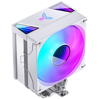  Кулер JONSBO CR-1000 V2 Pro Color White LGA1700/1200/115X/AM5/AM4 (TDP 230W, PWM, 120mm Dynamic Multi-Color LED Fan, 6 тепловых трубок, белы 