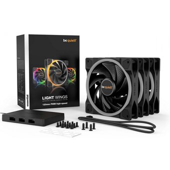  Комплект вентиляторов be quiet! Light Wings BL077 120mm PWM High-speed Triple-Pack 