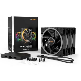  Комплект вентиляторов be quiet! Light Wings BL076 120mm PWM Triple-Pack 