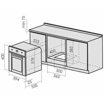  Духовой шкаф MBS DG-602WH 