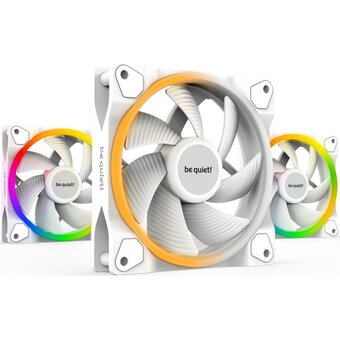  Комплект вентиляторов be quiet! Light Wings BL100 White 120mm PWM Triple Pack 