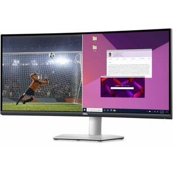  Монитор Dell S3423DWC (210-BEJE) серебристый/черный 