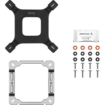  Вентилятор Deepcool AG500 Digital WH ARGB white Socket 115X/1700/1200/AM4/AM5, 120mm, 1950rpm, 29,4 дБ, 200W, PWM 4-pin, Al+Cu (R-AG500 